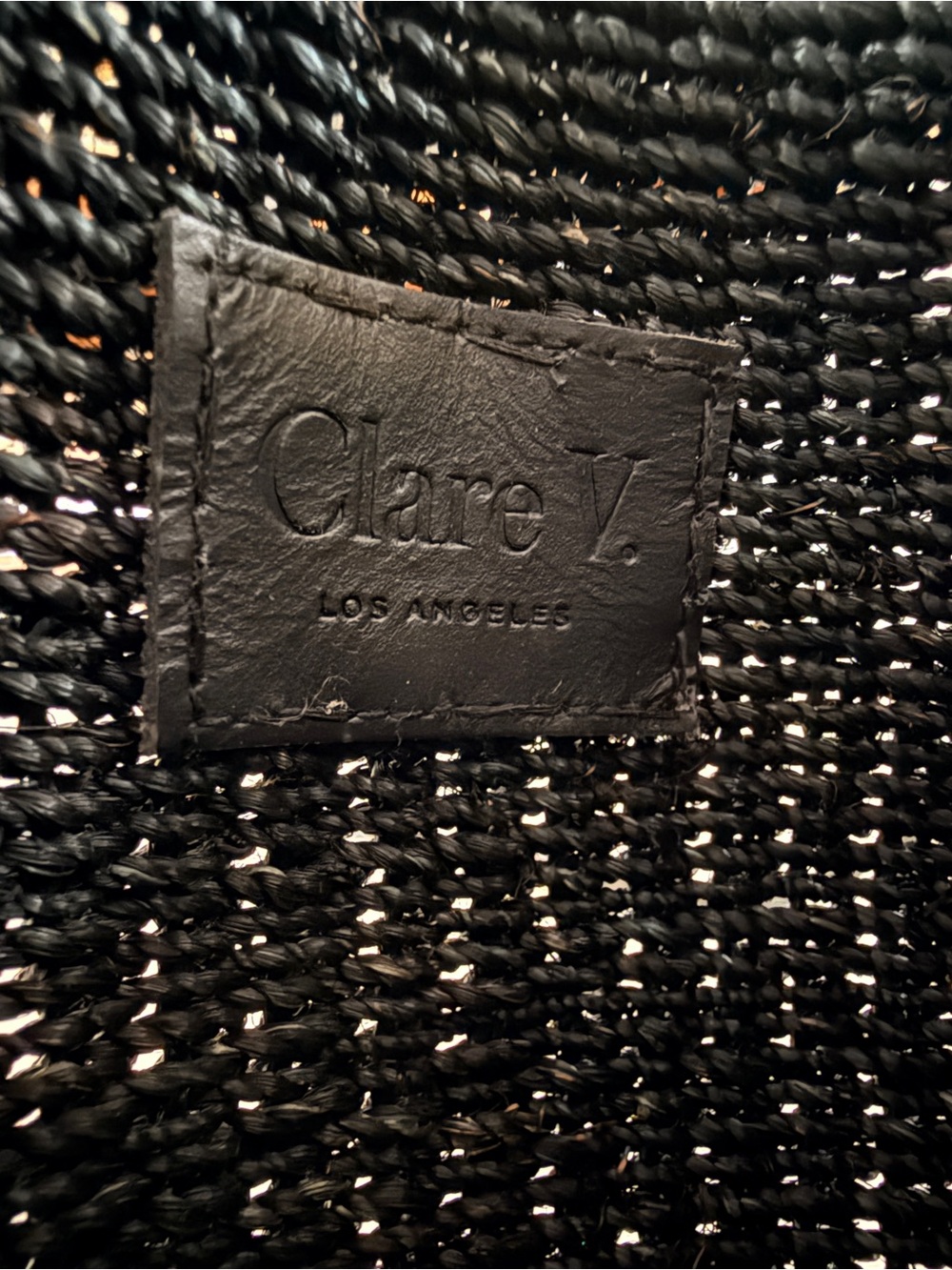 Clare V. Black Petit Pot de Miel Basket Bag with Bamboo Handle - Like New - Picture 13 of 15